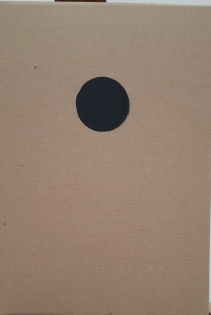 1er Nichoir Maupassant boîte pansements retournée trou acrylique noir